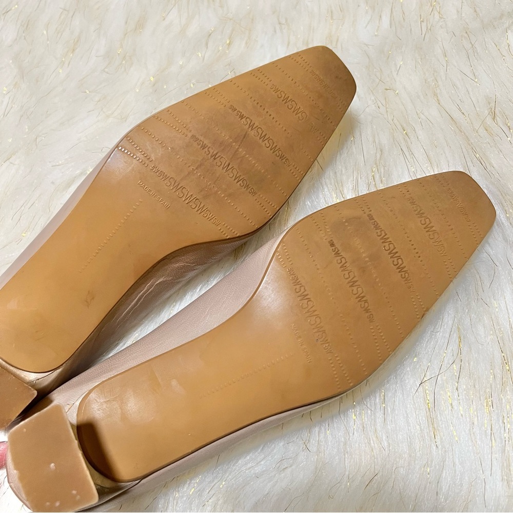 STUART WEITZMAN Women Vintage Metallic Bow Accent Kitten heels Shoes Size 6.5N - Picture 5 of 8